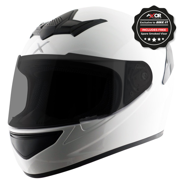 Axor Axor rage full face helmet - gloss white - large